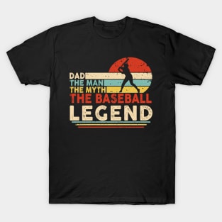 Vintage Baseball Dad Legend T-Shirt